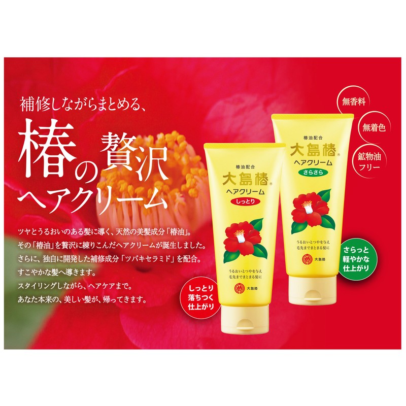 Oshima Tsubaki Hair Cream - Moist - 160g