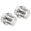 PATIKIL 2pcs Screw Hex Head Socket M18x1.5 Male Plug Waterproof