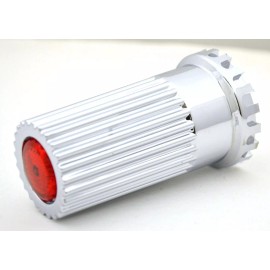 Grand General (GG) 20-Lug Nut Covers 33 mm Push-On Bullet Red Reflector 4" Tall GG#10364