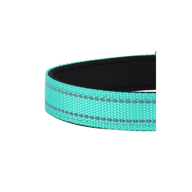 Collar reflectante para perro y gato, ajustable de neopreno suave