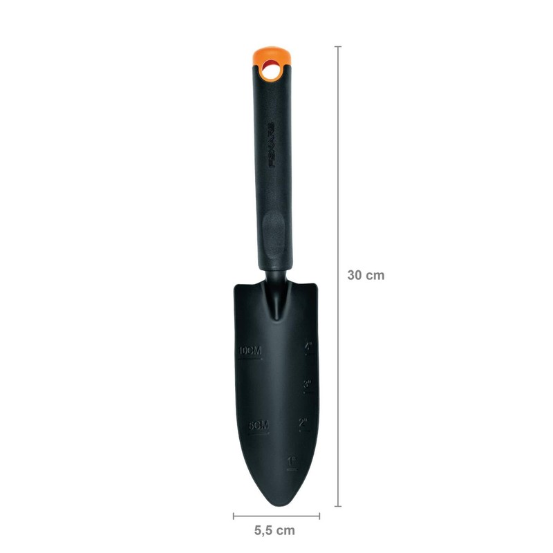 Fiskars Garden Tool Set, 3 Pieces, Flower Rake, Trowel, Trowel,