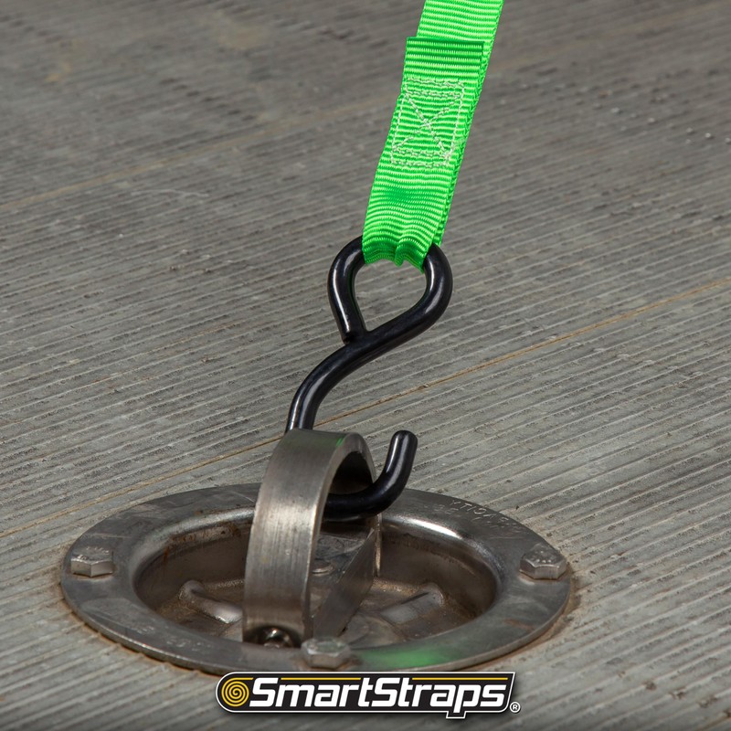 SmartStraps Ratchet Straps - 14ft GRN Premium RatchetX 4pk 1,500lb