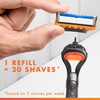 Gillette Fusion5 Razors for Men, 1 Razor, 4 Blade Refills,