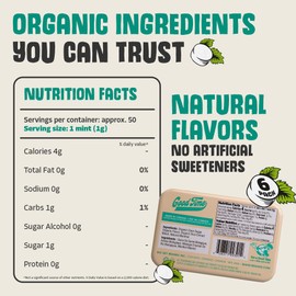 Good Time Organic Mints - Wintergreen | Organic Cane Sugar, Natural Flavors, No Artificial Colors or Sweeteners | Kosher Certified, Vegan, Gluten Free | Aspartame & Xylitol Free | 40 Count Tin (Pack of 6)