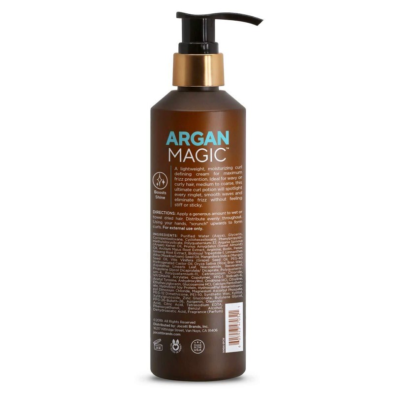 Argan Magic Defining Curl Cream 8.5 oz Moisturizing Curl Definition