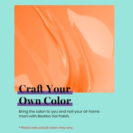 Beetles Gel Nail Polish 15ml Tammy Tangerine Color Gel Polish Soak Off LED Nail Lamp Spring Summer Neon Color Gel Polish Nail Art Manicure Salon DIY Home 0.5Oz