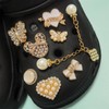 Bling Shoe Charms Chain 18 Pcs Cute Enamel Rhinestone Shoe