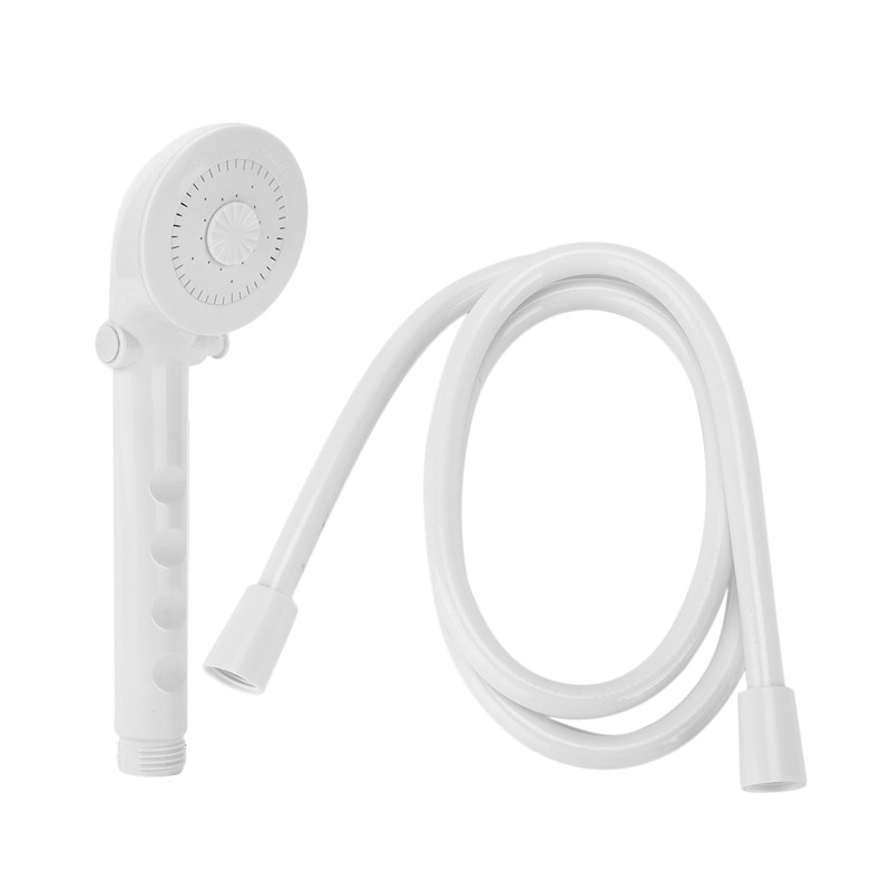 Handheld Shower Head Hose Kit 1in Thread 4.9ft Pipe Accessory