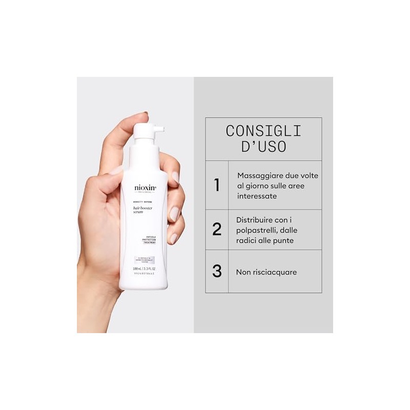 Nioxin Hair Booster Serum Anticaída Tratamiento Capilar Sin Enjuague 100