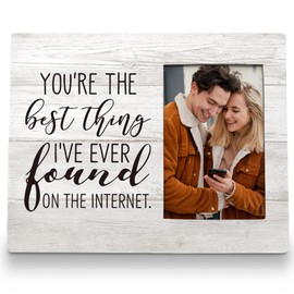 FLDAS You're the Best Thing I Found on the Internet, Couple Picture Frame 8x10, Couples Picture Frame, Best Friend Picture Frame, Valentine’s Day Gifts Gift for Her Him Couple, Couple Photo Frame, LS