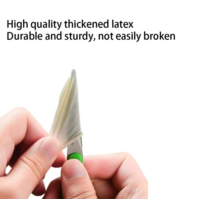 100 PCS Finger Cots Finger Tip Rubber Protect Keeping Dressing