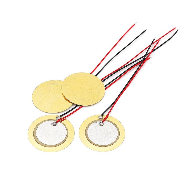 LOYELEY 15pcs 27mm Piezo Disc Brass Buzzer for Piezo Element,