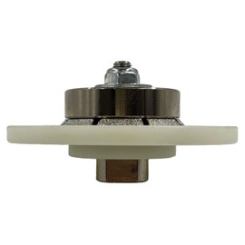 1/8" Bevel Extended Guide Diamond Hand Profile Wheel for Granite, Marble, Concrete, Masonry and Stone, 40/50 Grit, Eased/Pencil Edge, 5/8"-11 Arbor