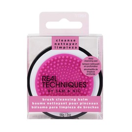 Real Techniques Brush Cleansing Balm and Cleaning Mat Makeup Cleaner Shampoo Accessory for Brush Care, 2 Fl Oz