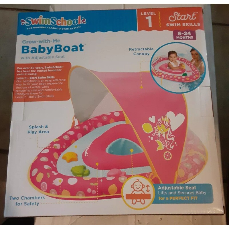 SwimSchool Swim School Grow-With-Me Baby Boat Level 1 New 6-24