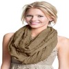CJ Apparel Beige Mobius Infinity Scarf Snood Cowl Circular Tube