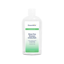 Dukal DawnMist Rinse Free Shampoo and Body Bath 8 oz (Box of 12)