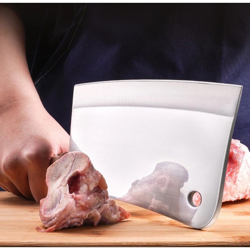 Meat Cleaver - 7'' Heavy Duty Butcher Knife Meat Chopper
