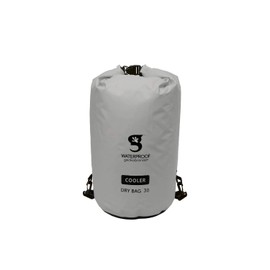 geckobrands 30L Backpack Dry Bag Cooler - Holds 24 Cans or 18 Bottles - Dry Bag Backpack with Adjustable Shoulder Straps - Perfect for Kayaking, Boating, Outdoor Activities and Travel