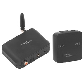 w ireless Audio Transmitter Receiver, 50 Meters Long Range 2.4G w ireless Audio Transmission System, w ireless Adapter Kit for Subwoofer, Speaker, Stereo, Soundbar