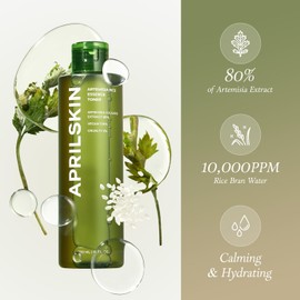 APRILSKIN Artemisia Rice Toner Dry, Sensitive, Acne-Prone Skin Vegan, Cruelty Free, Low pH, Calming & Firming up 6.76 oz No sulfates and Artificial Fragrance#