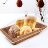 HOLIDYOYO Wicker Dessert Basket Imitation Rattan Bread Basket with Acrylic