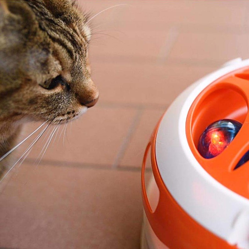 Ferplast Interactive Cat Toy TORNADO, Teaser Pet Toy with Soft