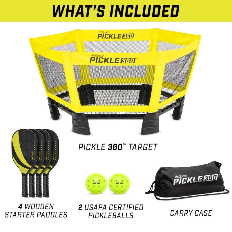 GoSports Pickle 360 Game Set - Pickleball Without a Court