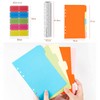 DY.2ten A6 Notebook Refills, 80 Pieces, 6 Hole Rings, Binders,