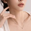 Gold & Deer G-DIA Moissanite 5-part necklace 1 carat /