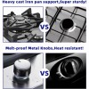 Eascookchef 12in Kitchen Gas Cooktop 2 burners NG/LPG Stainless Steel