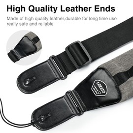 LEKATO Bass Straps for Heavy Bass & Guitars with 3.5” Wide Bass Guitar Strap Padded Thickened Foam Guitar Strap Adjustable Length from 45" to 55" Bass Guitar Straps with 2 Strap Locks & 6 Picks-Black