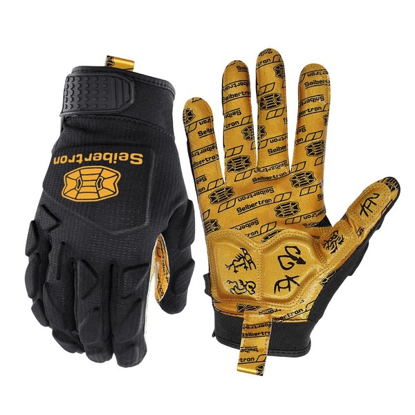 Seibertron H.P.I.L.G Touchscreen Lineman and Football Receiver Gloves, Flexible Breathable