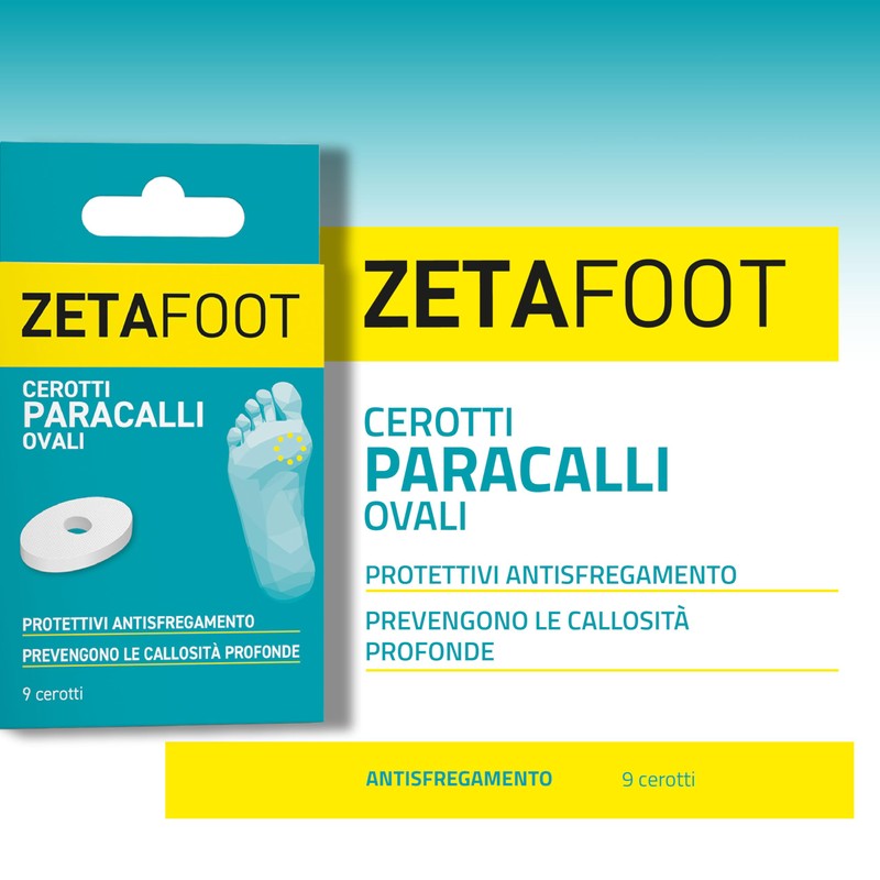 Zeta Foot Paracalli Ovali Zeta Farmaceutici 9 Pezzi