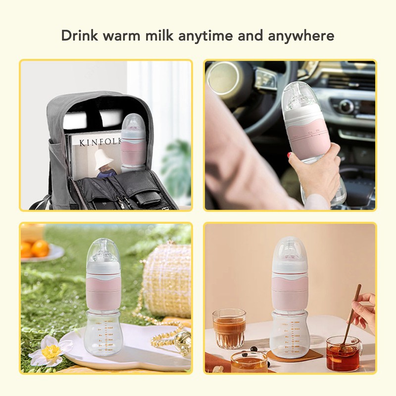 Quick Flush Baby Bottle Detachable Portable Press Rotate Quick Flush
