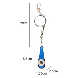 Tsudoku 1 Piece Kayak Fishing Downrigger Outrigger Trolling Release Clip Adjustable Tension Release Clip 5.5 x 1.7 x 2.6 cm Blue