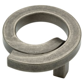 Liberty 65176PI Iron Craft Swirl Kitchen Cabinet Knob, 2 in., Tumbled Pewter