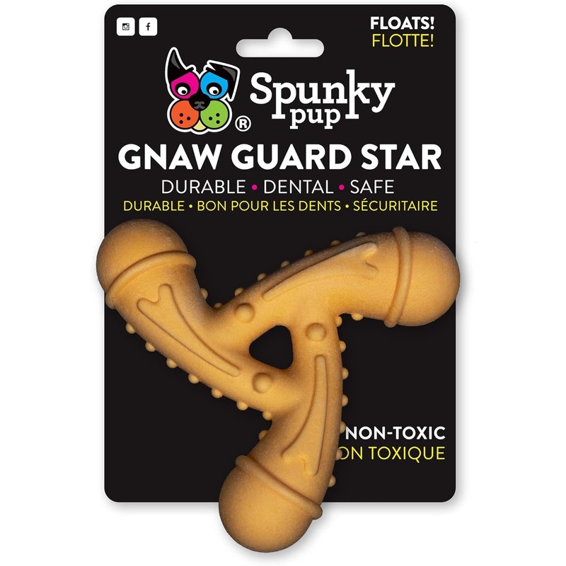 Spunky pup Gnaw Guard Star Dog Toy Dental Texture for
