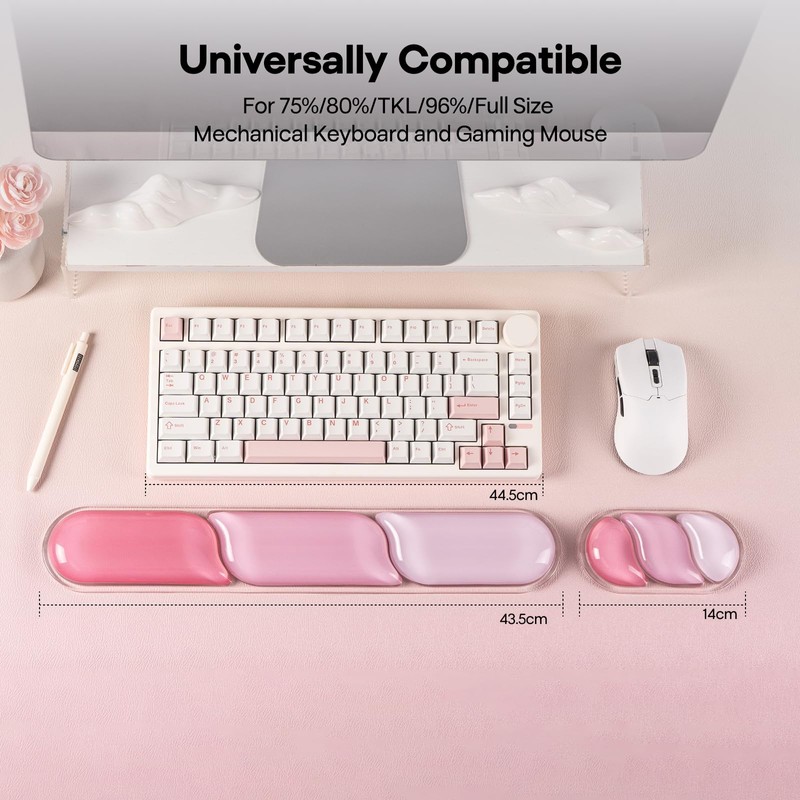 CloudGel Wrist Rest for Keyboard and Mouse, 2 Pieces Gel