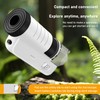 Grampus 60x-200x LED Pocket Microscope Portable Handheld STEM Toy for