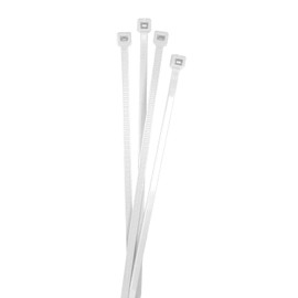 Lumonic 100 x Cable Ties 300 x 4.8 mm I White Cable Ties in Industrial Quality I Cable Ties UV Resistant Cable Ties Weatherproof Cable Ties White