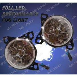 QSC Truck Parts Full LED Fog Lights Lamps Pair LH RH for Kenworth T660 Peterbilt 579 587