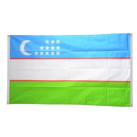 Flaggenfritze® Uzbekistan Balcony Flag 90 x 150 cm