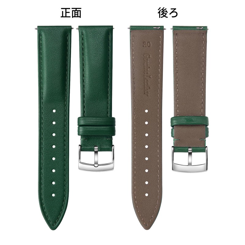 BINLUN Leather Watch Strap, Quick Release, Leather Watch Band, Multiple