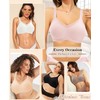 RISSCAN Bras for Womens Seamless Deep V Bras No Underwire