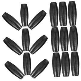 Angoily 100 Pcs Oval Wooden Beads for DIY Crafts Unfinished Spacer Beads for Jewelry Making for Necklaces Bracelets and Garlands