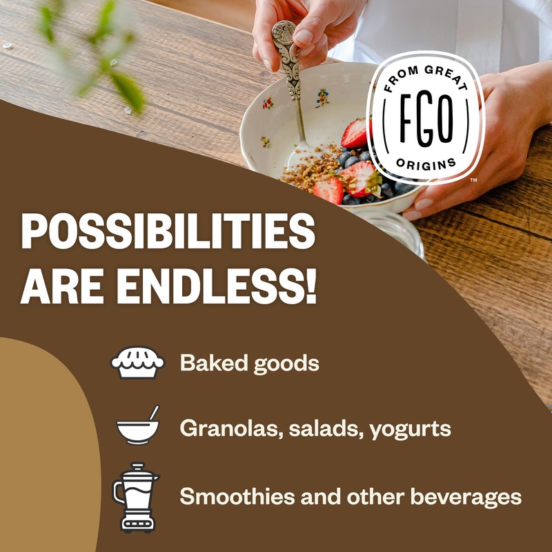 FGO Organic Peruvian Maca Root Powder, 16oz Bulk Resealable Pouch,