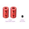 DMiotech 2 Pack 1/8-5mm Bore L20XD12 Rigid Coupling Shaft Coupling