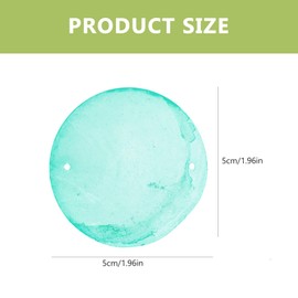 Ciieeo 100pcs Capiz Shell Wind Chime Home Decoration Round Natural Capiz Unique Natural Capiz for Patio, Garden, Yard Decoration