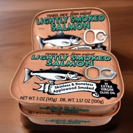 Trader joe’s 3X Trader Joe’s Light Smoked Salmon 5oz In EVOO Extra Virgin Olive Oil Delicious